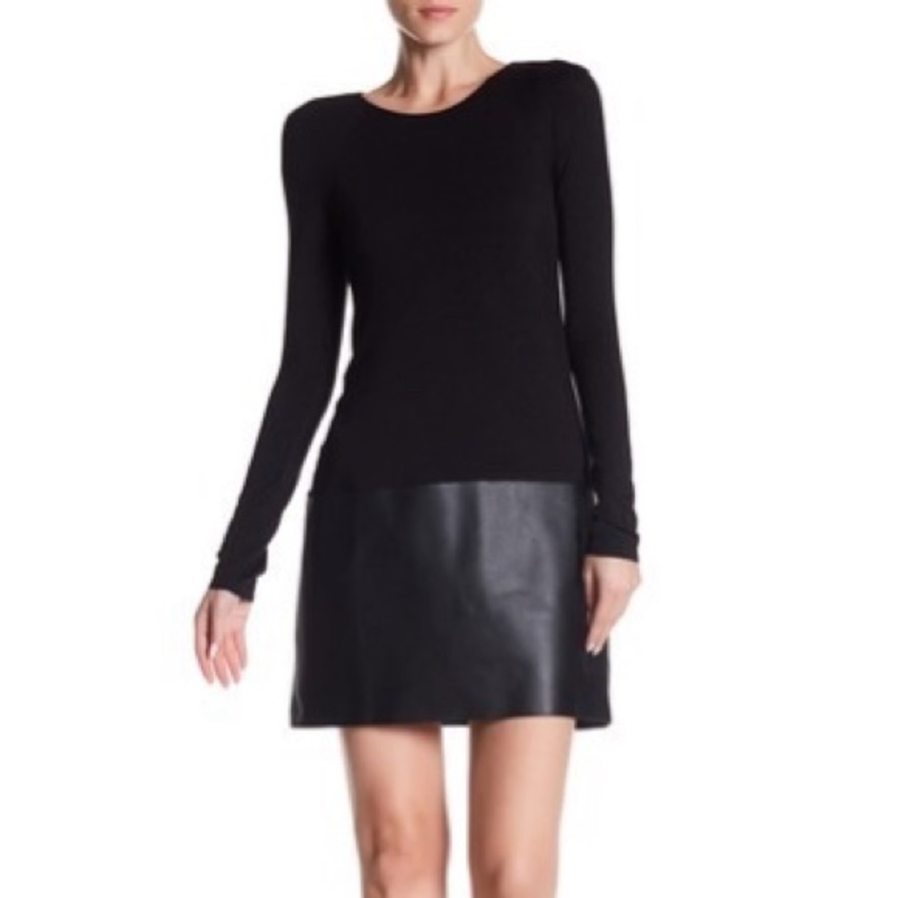 Bailey 44 Sedgwick dress - leather skirt trim. - Picture 2 of 7